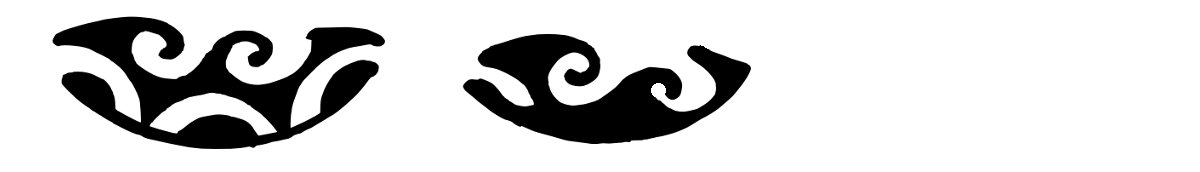 Marquesan whale tattoo symbol