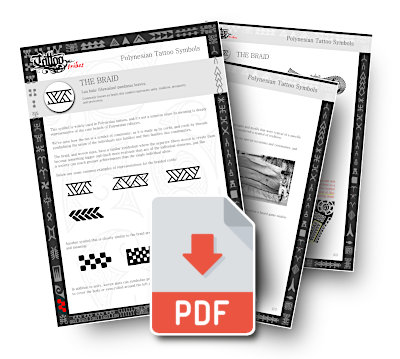 PDF guide preview: Woven Braid Symbols