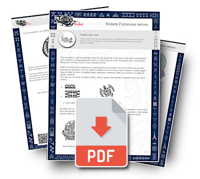 Modern Polynesian tattoos