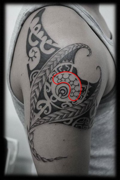 Polynesian tattoo pattern aniata