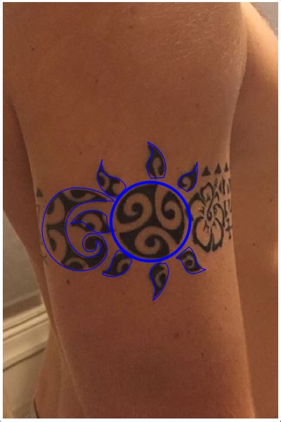 Polynesian triskell armband tattoo