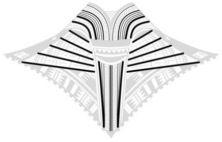 Samoan manta tattoo structure
