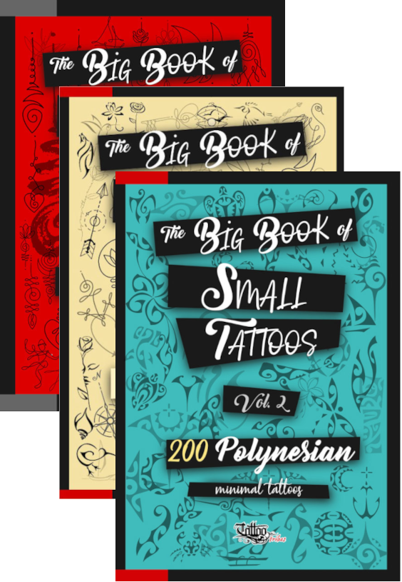 Polynesian tattoo designs book cover: sharks