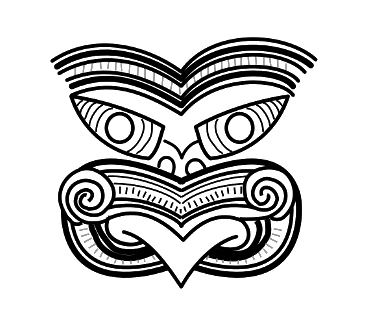 Polynesian tattoo symbol taniwha
