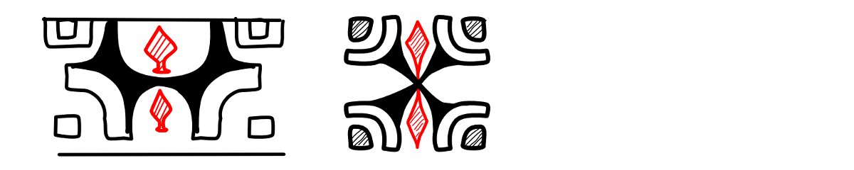 Vai o Kena symbol including fish