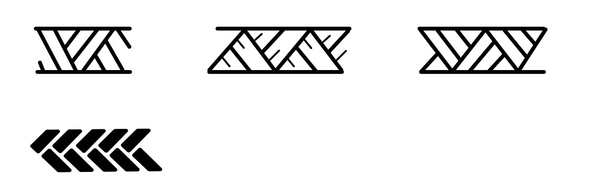 Woven braids tattoo motif