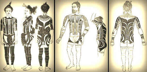 Yap traditional tattoo motifs